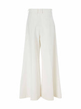 The Wide Leg Pleated Trouser