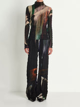 Crushed Long Sleeve Turtle Neck