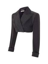 Clare Patchwork Cropped Blazer