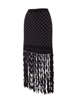 Filippa Lattice Fringe Skirt