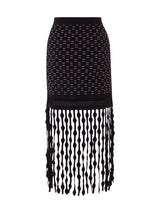 Filippa Lattice Fringe Skirt