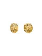 YSL Golden Round Earrings