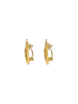 YSL Golden Round Earrings
