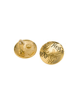 YSL Golden Round Earrings