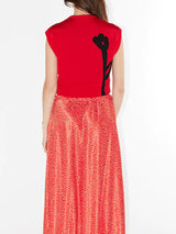 Cropped Flower Jacquard Vest
