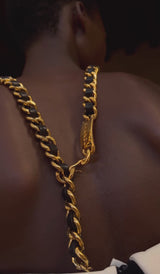 Ceinture Chanel Vintage Cuir Et Métal