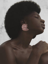 Nautilus Earfan Earrings Pink - Speakthestore