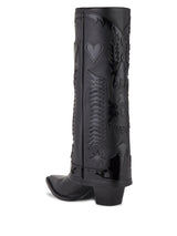 Folded Cowboy High Boots, Western Embroideries - Speakthestore