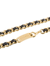 Ceinture Chanel Vintage Cuir Et Métal