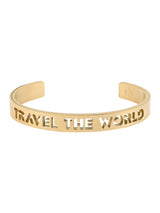 Travel The World Bangle 24K Gold Plated