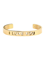 I LOVE YOU Bangle 24K Gold Plated