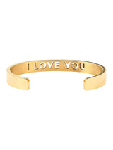 I LOVE YOU Bangle 24K Gold Plated