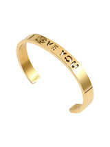 I LOVE YOU Bangle 24K Gold Plated