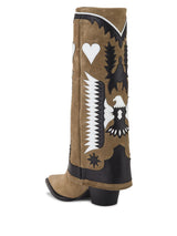 Folded Cowboy Boots, Western Embroideries - Speakthestore