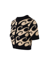 Short Sleeve Crop Cardigan
