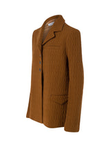 La Barraca Monogram Knit Blazer