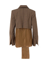 Lining Plaid Blazer