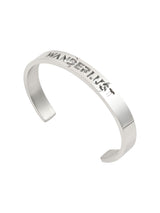Wanderlust Bangle Rhodium Plated