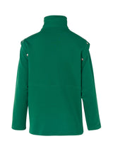 Bump Soft Brushed Sweater Detachable Sleeves Green - Speakthestore