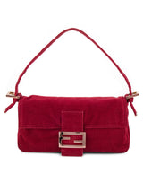 Fendi Baguette Bordeaux Corduroy