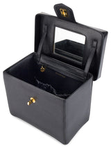 Chanel Black Vintage Beauty Case Vanity