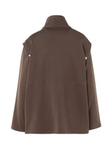 Bump Soft Brushed Sweater Detachable Sleeves Green - Speakthestore