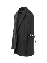 Mark Xxl Oversized Light Wool Blazer Army Green - Speakthestore