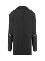 Mark Xxl Oversized Light Wool Blazer Army Green - Speakthestore