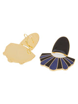 Mullu Chandelier Earrings Blue And Black - Speakthestore