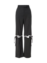 Beneath Boyish Fit Straight Leg Pants Light Wool Suiting - Speakthestore