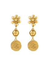 Chanel Double C gold earrings