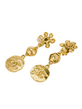 Chanel Double C gold earrings