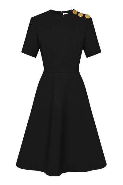 BLACK MIDI DRESS