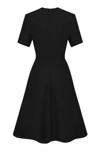 BLACK MIDI DRESS