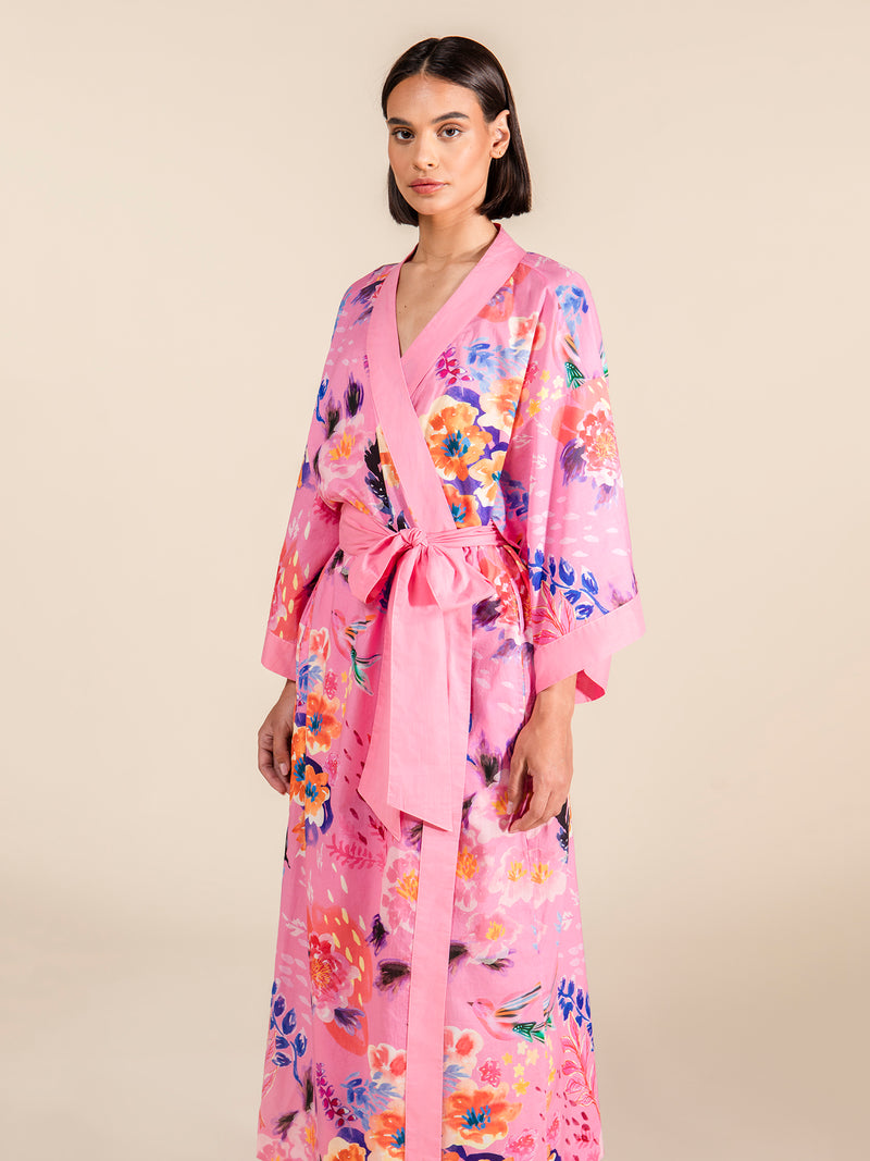 Cherry Blossom Cotton Robe