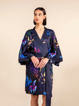 Chicory Silk Satin Robe