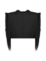 FRINGE CROPPED VEST