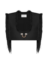 FRINGE CROPPED VEST