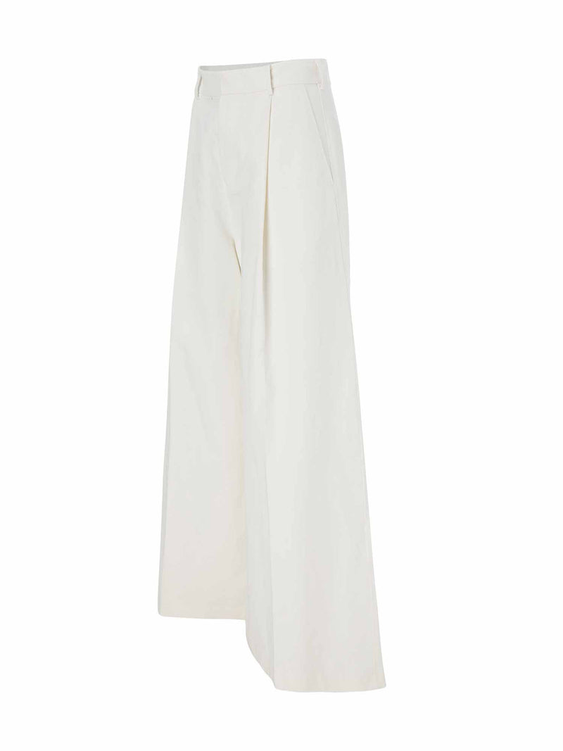 The Wide Leg Pleated Trouser