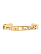 Travel The World Bangle 24K Gold Plated